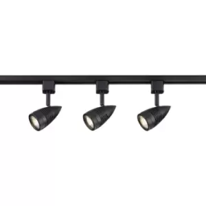 image of TRKSP4 1 Metre Tracklight Kit - Black 230V IP20 3x50W