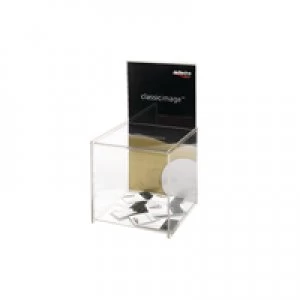 Deflecto Clear Suggestion BoxSign Holder DE66001