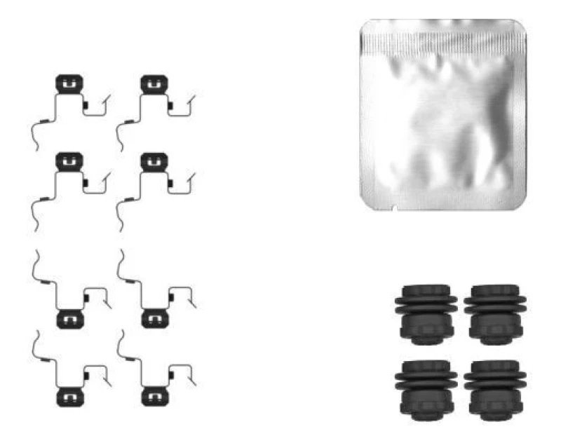 Image of Brake pad fitting kit TEXTAR 82560100