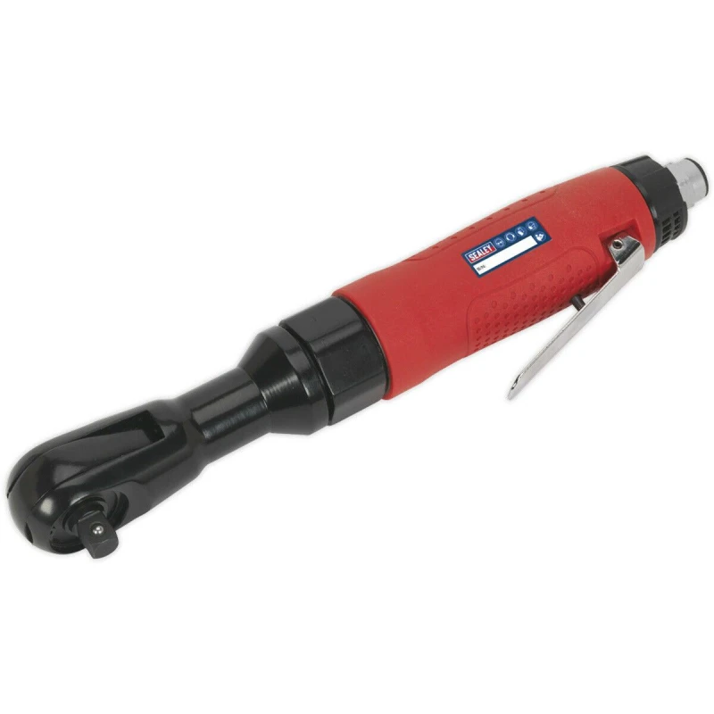 Image of Loops Air Ratchet Wrench - 3/8" Sq Drive - 1/4" BSP Inlet - Finger Operated Trigger Multi