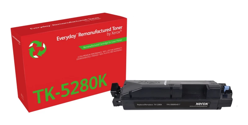 Image of Xerox Everyday Black Remanufactured Toner by Xerox compatible with Kyocera TK-5280K, Standard capacity 006R04817