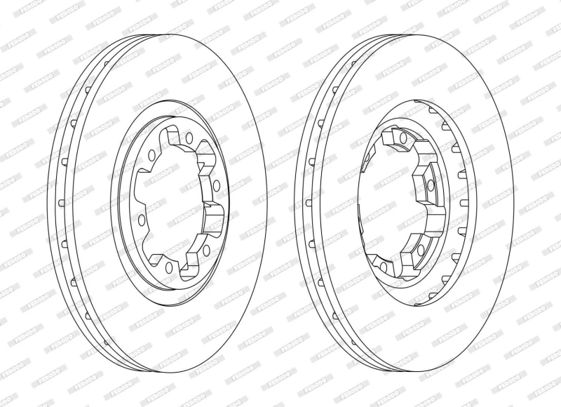 Image of Brake disc FERODO DDF1626C