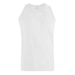 Image of Duke Mens Fabio-1 Kingsize Muscle Vest (2XL) (White)