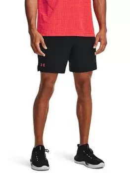 Image of Under Armour Mens Training Vanish Woven 6" Grphic Shorts, Black Size M Men