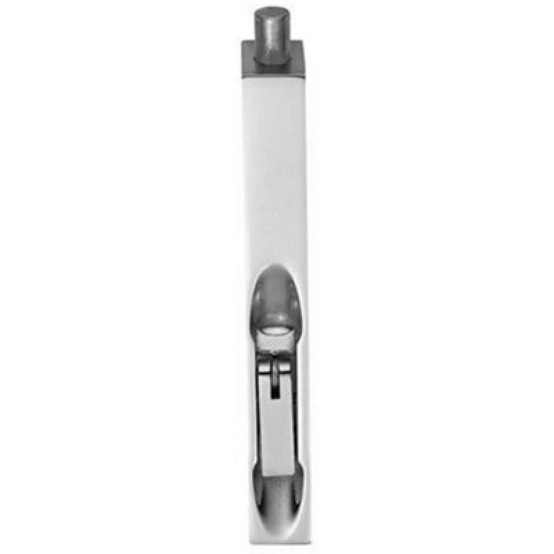 Image of Loops Lever Action Flush Door Bolt with Flat Keep Plate 204 x 20mm Polished Chrome Multi unisex