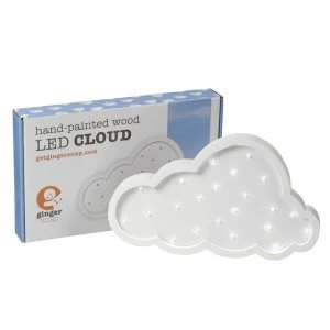 image of Gingersnap LED Wood Cloud Light