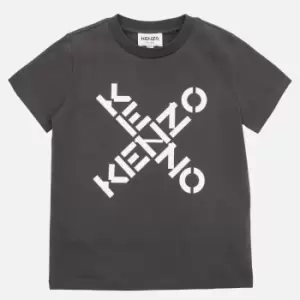 image of KENZO Boys Logo-Print Cotton-Blend Jersey T-Shirt - 10 Years