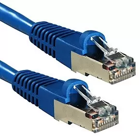 image of Lindy 47145 networking cable Blue 0.3 m Cat6a S/FTP (S-STP)