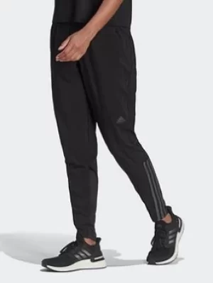 Image of adidas Run Icons 3-stripes Wind Running Joggers, Black Size M Women