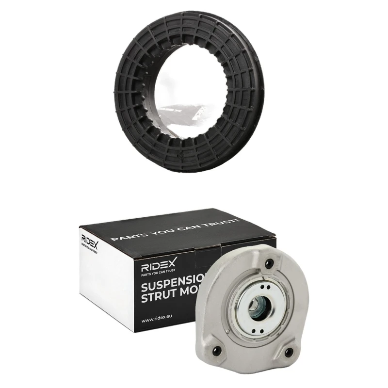 Image of RIDEX 1180S0744 Top strut mount Front axle both sides Elastomer Suspension Strut Support Bearing (1180)