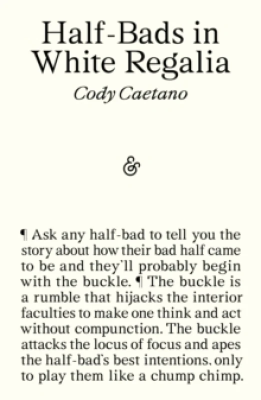 Image of Half-Bads in White Regalia Paperback / softback