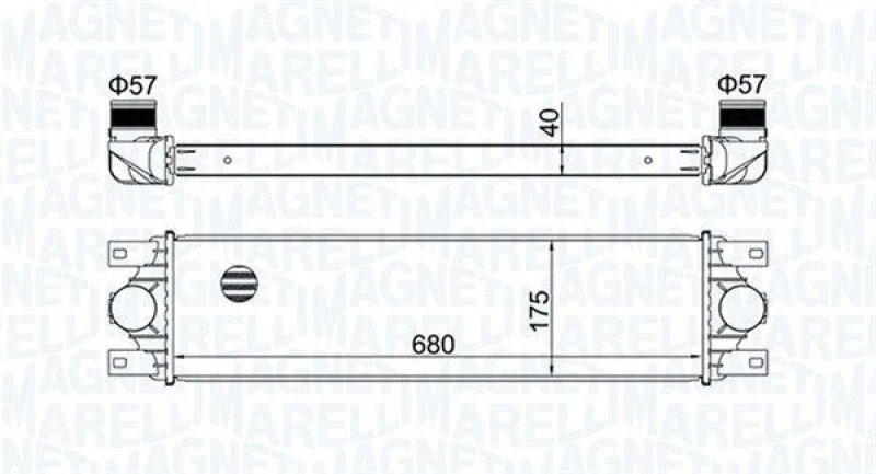 Image of MAGNETI MARELLI Intercooler MAGNETI MARELLI 351319204780