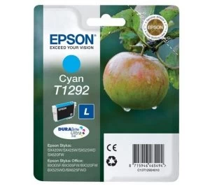 Image of Epson Apple T1292 Cyan Ink Cartridge