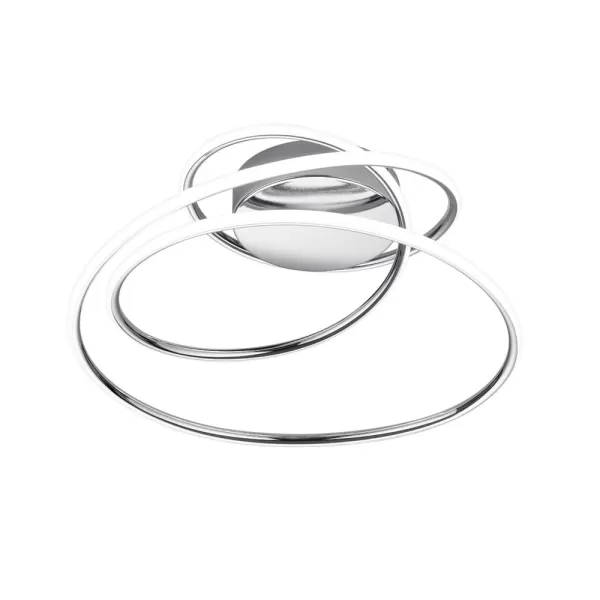 Image of Bologna Modern LED Semi Flush Light Chrome 4000K