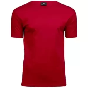 image of Tee Jays Mens Interlock T-Shirt (3XL) (Red)