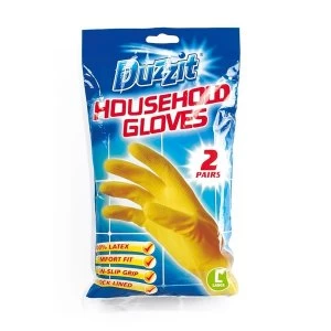 image of Duzzit Latex Gloves Pack 2 Large