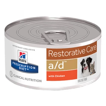 Image of Hill's Prescription Diet Canine/Feline a/d Restorative Care - Chicken - Saver Pack: 24 x 156g