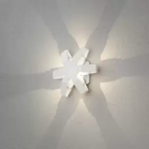 image of Pescara Outdoor Modern Wall Lamp, Star White, 3W High Power LED, IP54