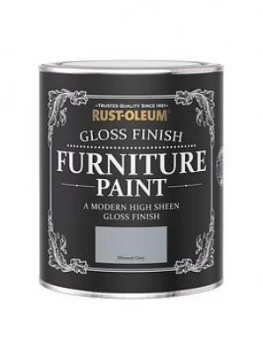 Image of Rust-Oleum Rust-Oleum Gloss Furniture Paint Mineral Grey 750Ml