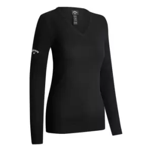 Image of Callaway V Neck Golf Sweater Womens - Black