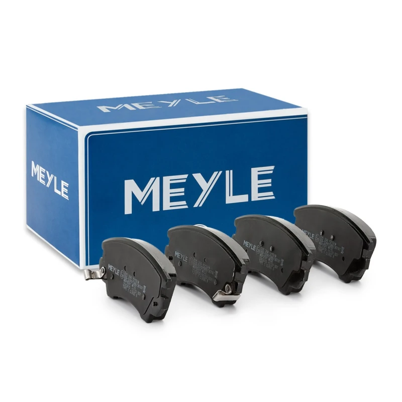 Image of MEYLE 025 244 1219/W Brake pad set Front Axle, with acoustic wear warning, Original Quality, with anti-squeak plate Brake Pad Set,disc brake (402)