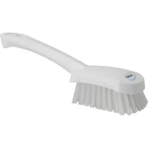 image of Vikan Short handled hand brush, hard, pack of 10, white