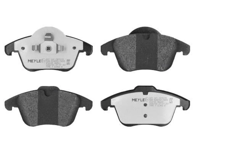 Image of MEYLE 025 241 2319/PD Brake pad set Front Axle, not prepared for wear warning indicator, MEYLE-PD Quality, with anti-squeak plate Brake Pad Set,disc