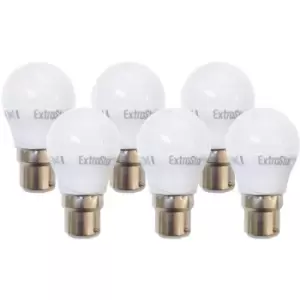 Image of 6W LED G45 Golf Ball Bulb B22 Day Light 6500K (Pack of 6)