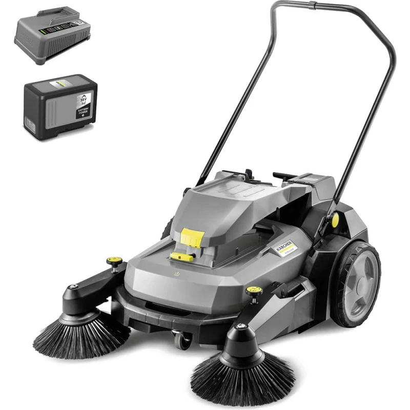 Image of Karcher KM 70/30 C BP 2SB Professional 36v Cordless Push Floor Sweeper KM 70/30 C BP 2SB Batteries: 1 x 7ah Li-ion