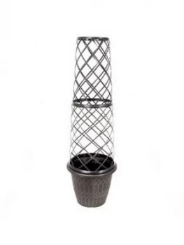 image of 1.3 Metre Tower Pot And Trellis