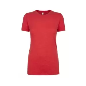 Image of Next Level Womens/Ladies Tri-Blend T-Shirt (XL) (Vintage Red)