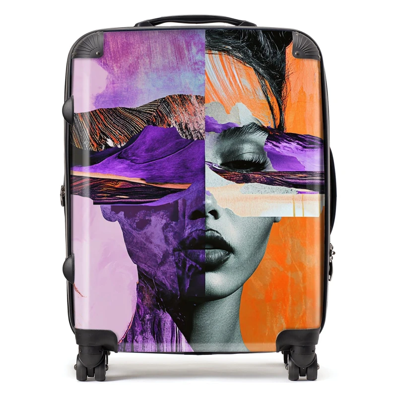 Image of Designer Luggage Calista Vale: 00021 Suitcase Size: Large Multicolor Unisex Large