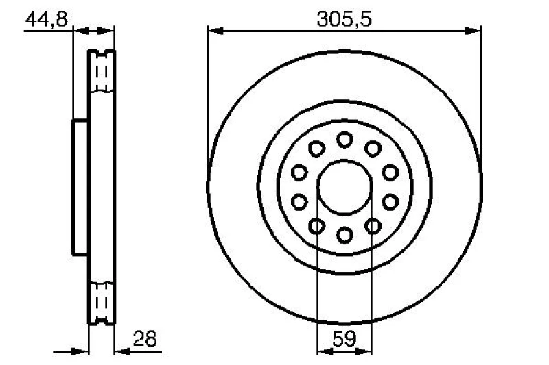 Image of Brake disc Bosch 0 986 478 963