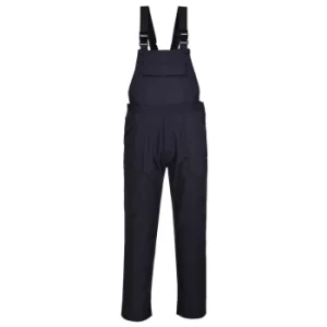 image of Biz Weld Mens Flame Resistant Bib and Brace Navy 2XL