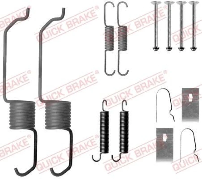 Image of QUICK BRAKE Brake shoe fitting kit QUICK BRAKE 105-0798