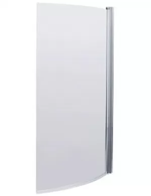 image of Aqualux Aqua 5 Half Framed Bath Screen - 1500 X 80mm