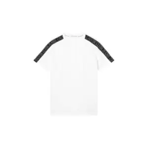 Image of Calvin Klein Jeans Shadow Tape T Shirt - White