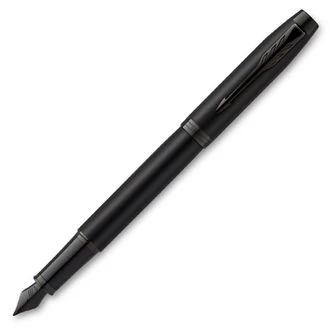 Image of Parker IM Achromatic Matt Black Fountain Pen MEDIUM - Medium Nib