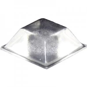 Image of Foot self adhesive square Transparent L x W x H 20.5 x 20.5 x 7.5 mm