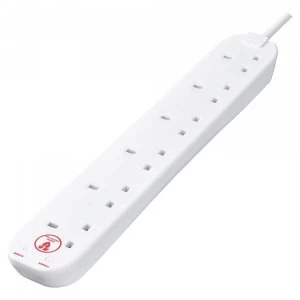 Image of SRG6210N-MP 2M 6 Socket Surge Protected Extension Lead