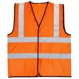 image of Warrior Unisex Adult Mesh Hi-Vis Vest (3XL) (Fluorescent Orange)