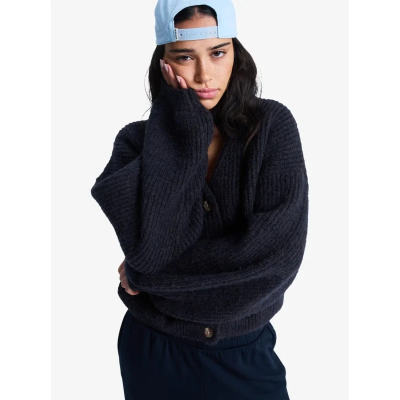 Image of Roxy Womens cardigan Roxy Marble Tiles Noir Female XS