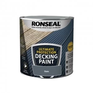 image of Ronseal Ultimate Protection Decking Paint Slate 2.5 litre