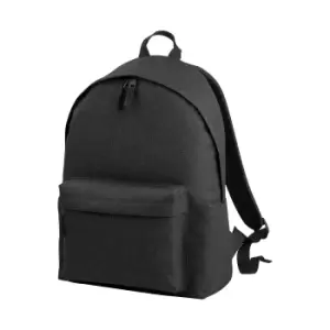 image of Bagbase Two Tone Fashion Backpack / Rucksack / Bag (18 Litres) (One Size) (Anthracite)