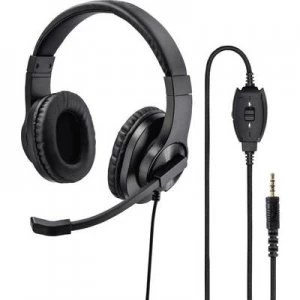 Image of Hama PC headset 3.5mm jack Corded, Stereo On-ear Black