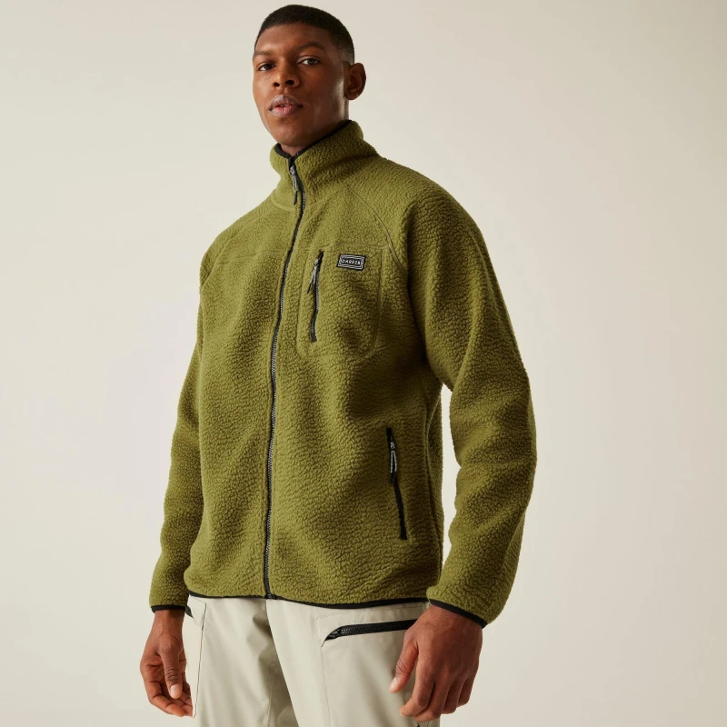 Image of Dare 2b Dare 2b Men Camber Full-Zip Insulating Active Fleece Jacket in Green Size: Small Green S Male 5063516188315