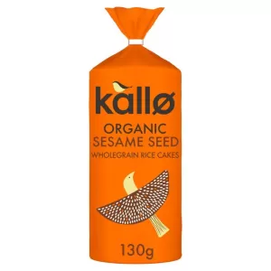 image of KALLO FOODS - Organic Rice Cakes With Sesame Sea Salt