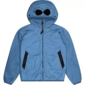 image of CP COMPANY Garment Dyed Goggle Jacket - Blue