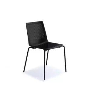 Image of Harmony multi-purpose chair with Black 4 leg frame - black