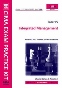 Image of Cima Managerial Level. Paper P5 Integrated Management by David Harris and Nick Best and Charles Dalton Book